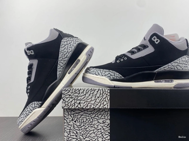Bmlin Off Jordan Air 3 Noir CK9246-001 WMNS 0718